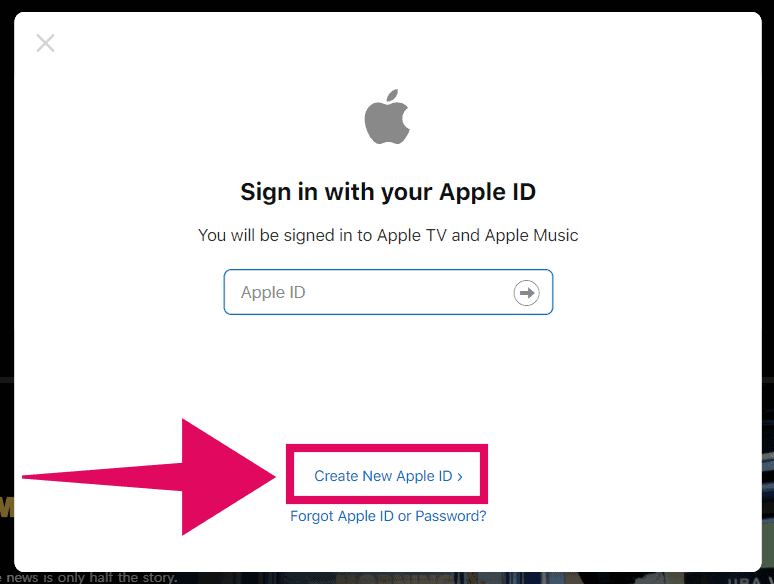 Melde dich mit deiner Apple ID an oder hol dir eine, um Apple TV Plus anzusehen
