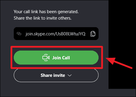 An Anruf Skype teilnehmen