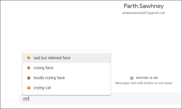 emoji insert gamit ang paglalarawan - mabilis na mga tip at trick sa google chat