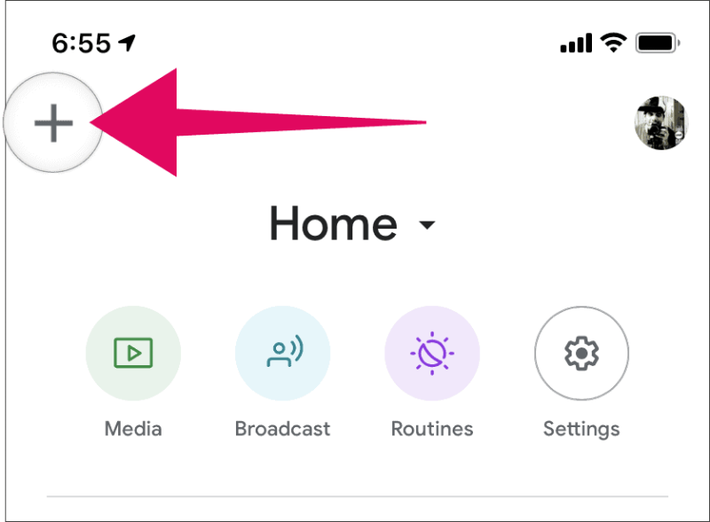 Gerät hinzufügen Google Home App iPhone