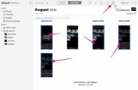 iCloud-Fotos löschen iPhone Mehrere Fotos auswählen