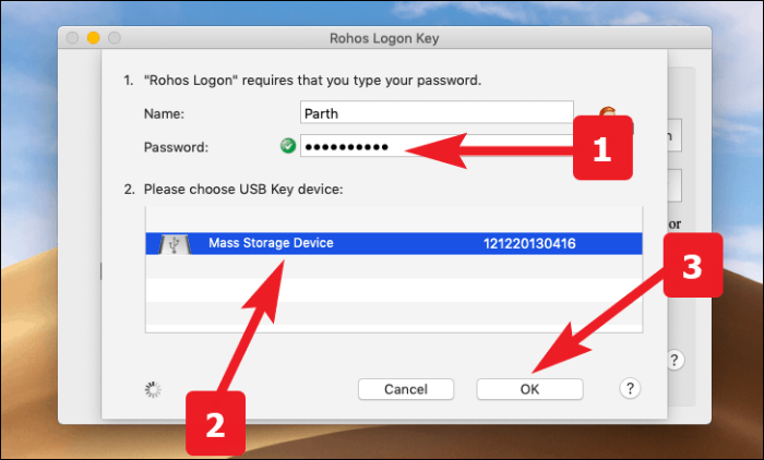 USB-Sicherheitsschlüssel konfigurieren